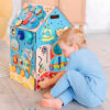 Birthday Gift for a toddler aged 9 months - 1 or 2 years-old, Busy Board Wooden Toy Logical thinking development