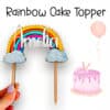 Custom personalized birthday cake topper with kid's name
