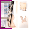 Customizable wooden calendar with day, month, and weather indicators, ideal for preschoolers.